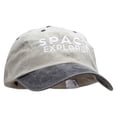 thumbnail image 5 of Space Explorer Embroidered Pigment Dyed Wash Caps - Beige Black OSFM, 5 of 5