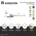 thumbnail image 4 of Kingston Brass KTKNLD2 Universal Front or Side Mount Toilet Tank Lever with Knurled Handle in Polished Brass, 4 of 5