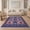 Red White Blue, Pattern 1, variant on ODIKA 4'x6' Traditional Blue Washable Area Rug for Home Office, Under Desk, Non-Slip Chair-Friendly, Flatwoven