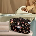 thumbnail image 2 of HELLHERO Christmas Snowman and Reindeer Steamer Carrying Case Polyester with Handle Garment Steamer Box Travel Steamer Holder Travel Home, Bag Only, 2 of 6