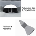 thumbnail image 5 of Lispipm Women Men Sun Hats with Wide Brim for Summer Outdoor Mesh Breathable Fishing Hat Camping Hiking Caps for Vacation Grey, 5 of 6