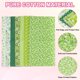 thumbnail image 3 of Paquetes de tela de algodón Uxcell, 7 piezas de 10 x 10 pulgadas, cuadrados de tela precortados de algodón 100% impresos con flores para costura, patchwork, quilting y manualidades DIY, verde, 3 of 7