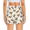 thumbnail image 2 of Rocae Cute Sloth for Women's Athletic Shorts Quick Dry Workout Hiking Shorts With Pockets for Running, Yoga, Gym, Sports XX-Large, 2 of 9