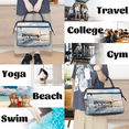 thumbnail image 7 of Herdesigns Airplane Airport Weekender Travel Duffel Bag Carry On Overnight Gym Hospital Bag Personal Item Travel Bag, 7 of 7
