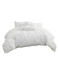 thumbnail image 2 of HGMart Bedding Comforter Set Bed In A Bag - 7 Piece Luxury Pinch Pleat Microfiber Bedding Sets - Oversized Bedroom Comforters, Queen Size, White, 2 of 5