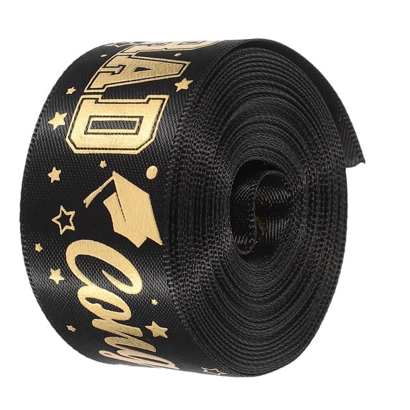FONDOTIN 1 Roll Black Ribbon for Wrapping and Decorating Suitable for Graduation and Festival Seasons
