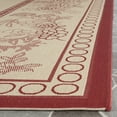 thumbnail image 3 of SAFAVIEH Courtyard Claire Rooster Indoor/Outdoor Runner Rug, 2'3" x 10', Natural/Red, 3 of 7
