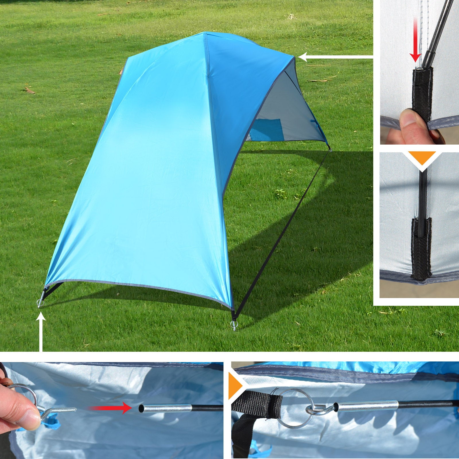 Sun Shade Portable Beach Tent Shelter Outdoor Hiking Travel Camping Napping