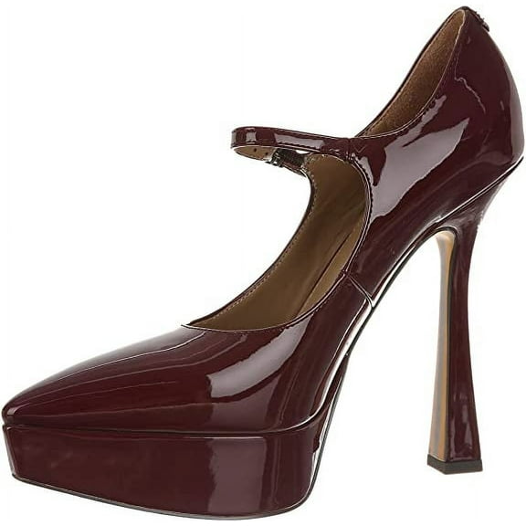 Sam Edelman Arie Ruby Patent Stiletto Heel Mary Jane Pointed Toe Fashion Pumps (Ruby Patent, 5)