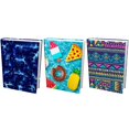 thumbnail image 1 of Easy Apply, Reusable Book Covers 3 Pk. Best Jumbo 9x11 Textbook Jackets for Back to School. Stretchable to Fit Most Large Hardcover Books. Perfect Fun, Washable Designs for Girls, Boys, Kids and Teens, 1 of 4