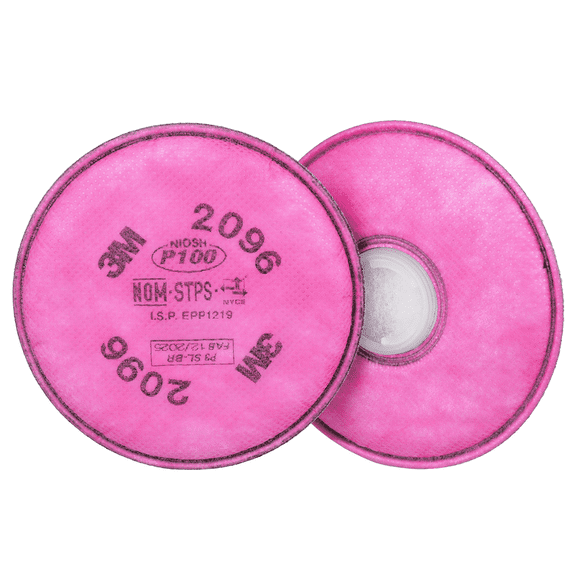 3M Particulate Filter 2096, P100, with Nuisance Level Acid Gas Relief