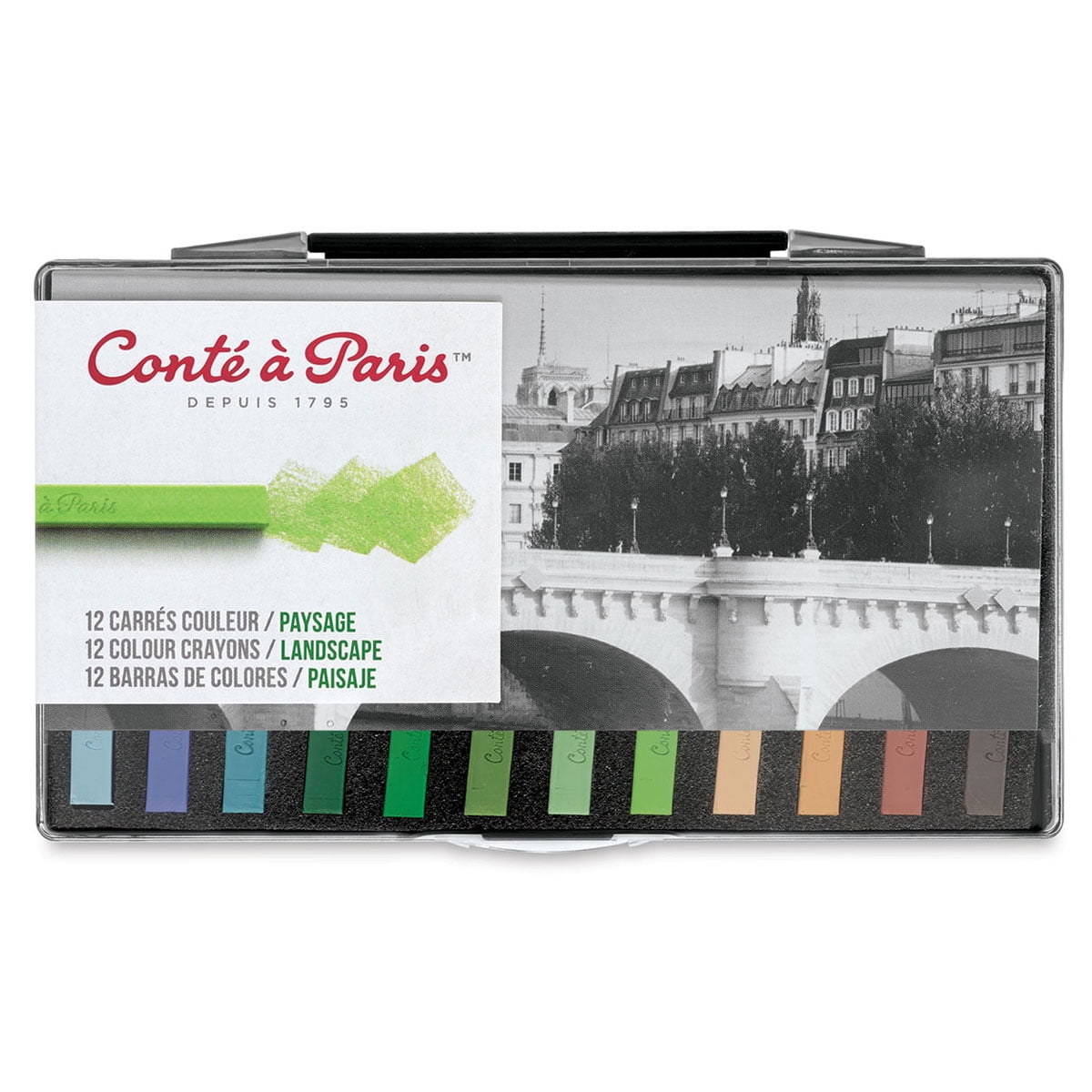 Conte Crayon Set, 12-Color Set, Landscape