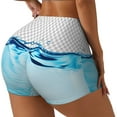 thumbnail image 1 of Balery Crystal Clear Water Splash Pantalones cortos de entrenamiento estampados para mujer, sin costuras, ajustados, para gimnasio, yoga, correr, deportes, ejercicio activo, fitness.-XX-Large, 1 of 8