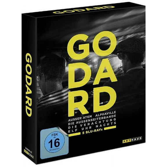 Best of Jean-Luc Godard - 5-Disc Box Set ( Ã bout de souffl  /Alphaville: Une  trange aventure de Lemmy Caution / Bande Ã  part / Le m pris / Pierrot [ NON-USA FORMAT, Blu-Ray, Reg.B Import - Germany ]