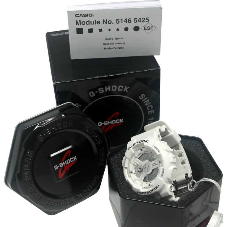 G Shock Analog Digital Watch Ga110mw 7a White