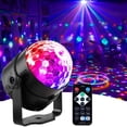 thumbnail image 5 of Luces de fiesta activadas por sonido con iluminación de DJ con control remoto, lámpara estroboscópica de bola de discoteca Fiestas de baile en la sala de casa Cumpleaños Karaoke Halloween Na, 5 of 5