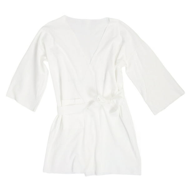 GOOHOCHY Bata de baño de algodón para mujeres y hombres Bata de hotel para uso en el baño del hogar Bata de baño de algodón y bata de spa para mujeres y hombres