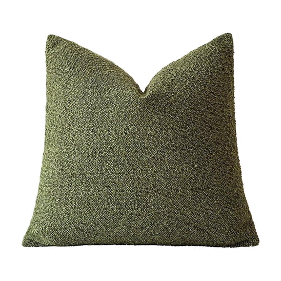 Tunhigl 17.72" x 17.72" Solid Boucle Texture Pillow Covers, Nylon, Cozy Textured Throw Pillow Cases for Sofa & Home Decor