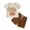z250326-Brown-d, variant on LUOGENLI Autumn Baptism Outfits for Boy Toddler Boys Short Sleeve Easter Bunny Prints T Shirt Tops Shorts Child Kids 2Pc Set Outfits Clothes Baptism Outfits for Boys Size 7/8 2-3 Years