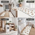 thumbnail image 5 of White Highland Cow Leaf Pattern Kitchen Rugs Sets Of 3,Kitchen Runner Rugs Non Skid Washable,Decorative Kitchen Floor Mats for Kitchen,Sink,Laundry,17"x30"+ 17"x47" + 17"x59", 5 of 6