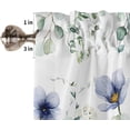 thumbnail image 4 of Eucalyptus Kitchen Curtains Valances Bathroom Valances for Windows Watercolor Plant Leaves Sage Green Window Treatment Short Topper Valances Rod Pocket Window Valance for Bedroom, 54"x18", 4 of 4