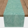 thumbnail image 2 of Creative Products Dense Leaves Teal 4 16 x 72 Poly Twill Table Runner, 2 of 3