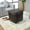 Chocolate Brown [16" x 16" x 16"] Square, variant on Handmade Eco-Friendly Solid Leather Pouf Black Color Round 14" x 14" x 14" Goat Leather Pouf For Living Room, Bedroom Seating, Patio WABBBACPF12SC02B