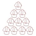 thumbnail image 2 of 50 Pcs Pinces à Papier Forme de Crème Glacée Or Rose Antirouille Électroplaqué Mini Pinces à Papier en Métal pour Classification des Fichiers, 2 of 8