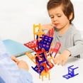 thumbnail image 3 of Juego de sillas apilables de colores para niños, juego de sillas de equilibrio, sillas apilables, 24 Uds., 3 of 9