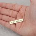 thumbnail image 5 of Anavia Personalized Gold Name Necklace Roman Numerals Custom Gift for Mom Birthday Day Women's Birthday Engravable Bar Necklace with Free Jewelry Box Ships Next Day! [Gold], 5 of 9