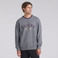 thumbnail image 4 of Men's Fanatics  Heather Gray Baltimore Ravens Loop Terry Pullover Sweatshirt, 4 of 7