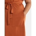 thumbnail image 3 of Terra & Sky Women's Plus Utility Dress, Sizes 0X-5X, 3 of 4