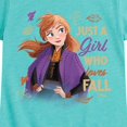 thumbnail image 3 of Frozen - Just A Girl Who Fall - Toddler And Youth Girls Short Sleeve Graphic T-Shirt, 3 of 5