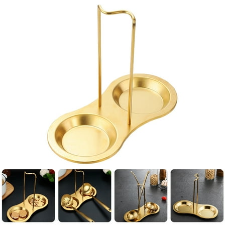 KONTONTY  Cooking Utensil Holder Stainless Steel Spoon Rest