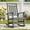 GREY, variant on Cobiod Oversized Rocking Chair,HDPE All-Weather Outdoor Rocking Chair,Patio Rocking Chairs for Porch.Aruba