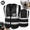 Black, variant on Emlimny Reflective Safety Vest for Men, XL Size Reflective for Women, High Visibility Security with Pockets Zipper Front Meets ANSI Standards - Black