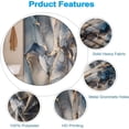 thumbnail image 3 of Marble Shower Curtain, Dark Grey Fabric Shower Curtains for Bathroom Room Divider 72x84inches Abstract Modern Marble Printed Waterproof Shower Curtain Set with Hooks, 3 of 5