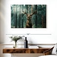 thumbnail image 3 of Elephant Stock Wild Forest Moose Wall Art - Horizontal Canvas Wall Art - Living Room Wall Decor - Animal Canvas - Teal And Gray Decor - 39" x 26", 3 of 8