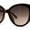 Tortoise Brown, variant on Womens Oversize Cat Eye Inset Lens Metal Jewel Edge Retro Sunglasses Tortoise Brown
