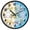 Cute Rabbit with Straw Hat, variant on Dailycode Night Light Wall Clock Glow in The Dark 12 inch Battery Operated Silent Luminous Clocks, Cute Watercolor Unicorn