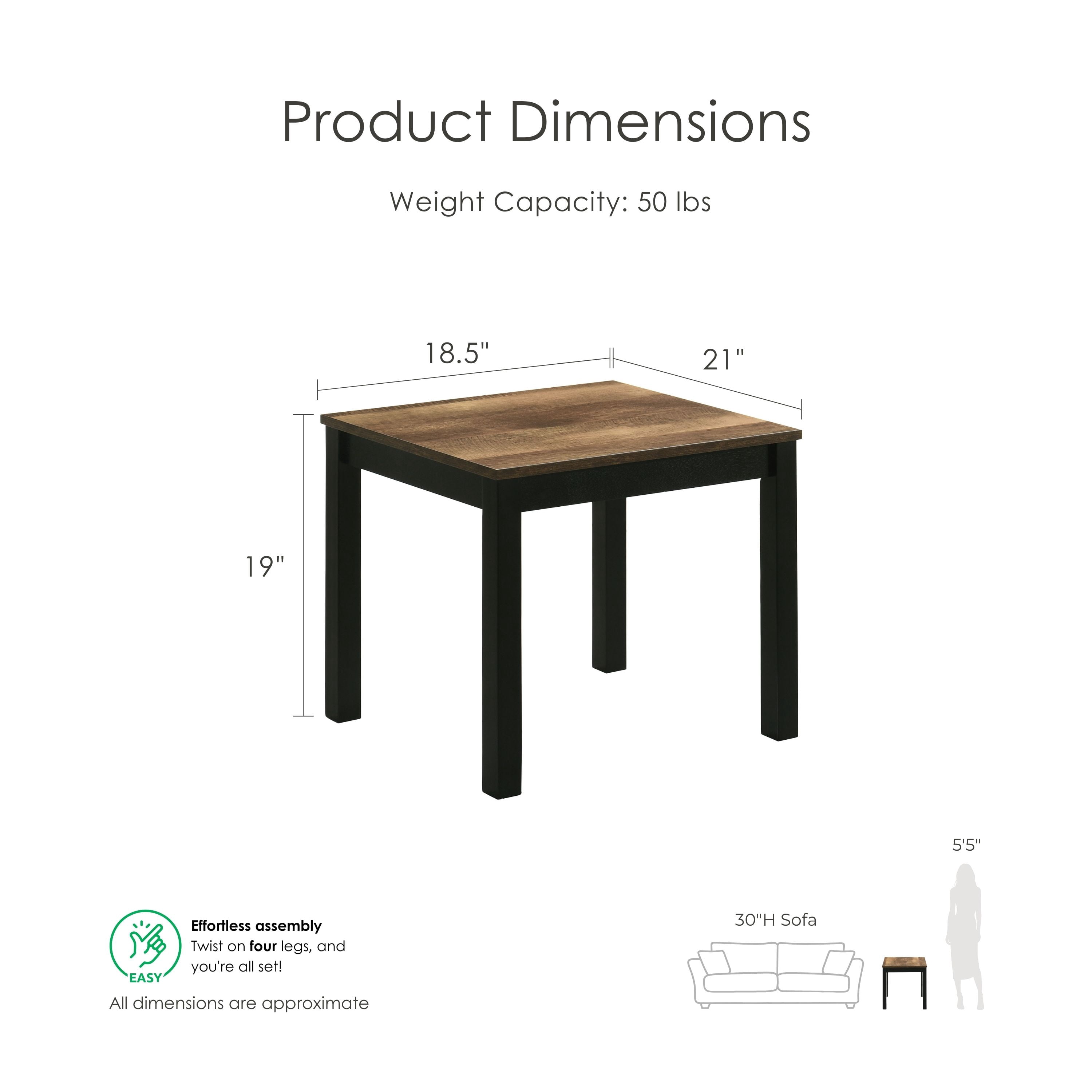 Furniture of America Versi Modern 3-Piece Coffee Table Set, Brown