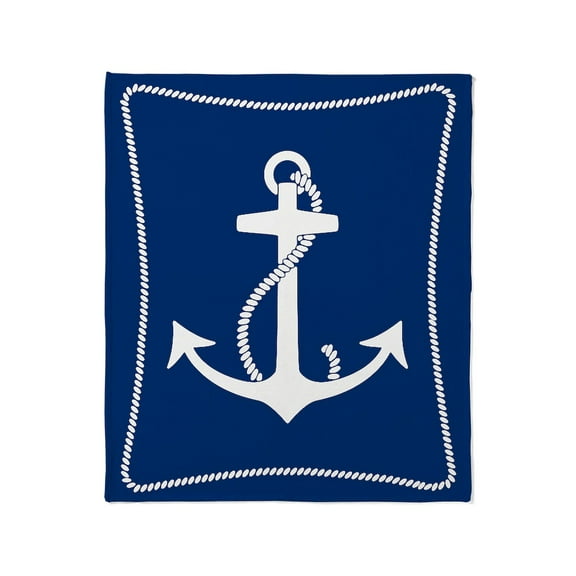CafePress - Anchor Throw Blanket - Soft Fleece Throw Blanket, 50"x60" for All Ages