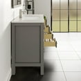 thumbnail image 4 of Eviva London 42 in x 18 in Gray Transitional Bathroom Vanity, 4 of 7