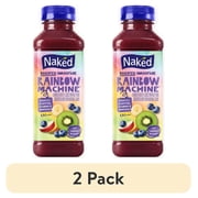 (2 pack) Naked Juice Rainbow Machine Flavored 100% Juice Smoothie Blend, 15.2 fl oz