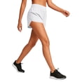thumbnail image 6 of longantii Womens Athletic Shorts Quick Dry High Waisted Workout Running Shorts Modern Fit Mesh Liner Dolphin Shorts with Multi-Pocket White S, 6 of 6
