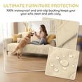 thumbnail image 5 of Kritter Planet Waterproof Dog Blanket for Couch, Washable Pet Couch Cover, Non-slip Bed Sofa Furniture Protector Mat, Latte, 80''x60''., 5 of 8