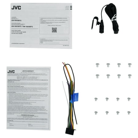 JVC - Bluetooth CD/DM Receiver with Voice Assistant Built in and Satellite Radio Ready - Black