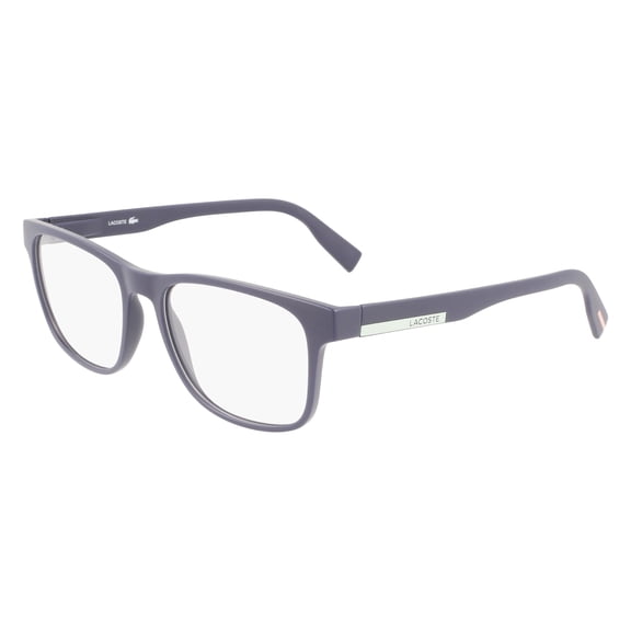 Lacoste L2898 401 Men's Matte Blue Rectangular Frame Eyeglasses