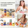 thumbnail image 4 of BYHANG 6 Frascos de Vidrio 16 oz con Funda de Silicona, Contenedores Herm&eacute;ticos sin BPA para Overnight Oats, Pud&iacute;n de Ch&iacute;a, Yogur y Snacks, Apto para Lavavajillas, Dis, 4 of 9