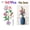 JM81-1657-No box, variant on Technical Ideas Flowers Bouquet Building Blocks Moc Romantic Rose Flower Bricks Home Decoration DIY Toys for Girl Birthday Gift
